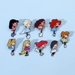 9 Styles Mermaid Cartoon Anime Alloy Pin Brooch