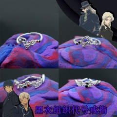 4 Styles Detective Conan Cartoon Anime Alloy Ring