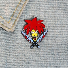 The Simpsons Anime Alloy Pin Brooch