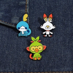 3 Styles Cute Anime Alloy Pin Brooch