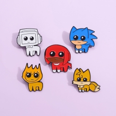 5 Styles Animal Anime Alloy Pin Brooch