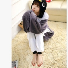 Penguins Cartoon Cosplay New Kawaii Pyjamas Warm Winter Anime Flannel Pajamas