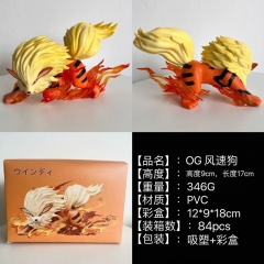 9CM Pokemon Arcanine Anime PVC Figure Toy Doll