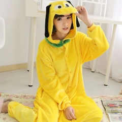 Electronic voice warning Cartoon Cosplay New Kawaii Pyjamas Warm Winter Anime Flannel Pajamas