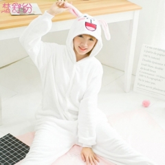 Rabbit Cartoon Cosplay New Kawaii Pyjamas Warm Winter Anime Flannel Pajamas