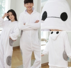 Baymax Cartoon Cosplay New Kawaii Pyjamas Warm Winter Anime Flannel Pajamas