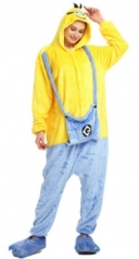 Despicable Me Minions Cartoon Cosplay New Kawaii Pyjamas Warm Winter Anime Flannel Pajamas