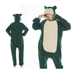 Pokemon Snorlax Cartoon Cosplay New Kawaii Pyjamas Warm Winter Anime Flannel Pajamas