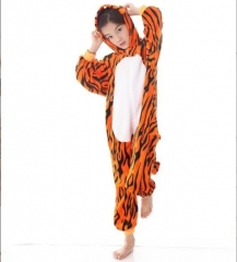 Tiger Street Cartoon Cosplay New Kawaii Pyjamas Warm Winter Anime Flannel Pajamas