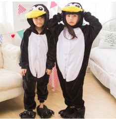 Penguins Cartoon Cosplay New Kawaii Pyjamas Warm Winter Anime Flannel Pajamas