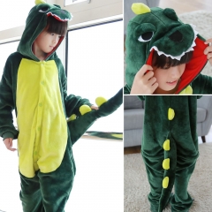 Dinosaur Cartoon Cosplay New Kawaii Pyjamas Warm Winter Anime Flannel Pajamas