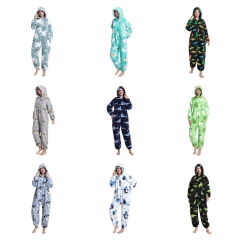 18 Styles Animal Cartoon Cosplay New Kawaii Pyjamas Warm Winter Anime Flannel Pajamas