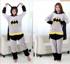 Batman Cartoon Cosplay New Kawaii Pyjamas Warm Winter Anime Flannel Pajamas