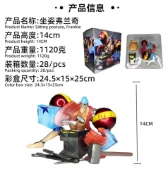 14CM One Piece Franky Cartoon PVC Anime Figure Toy