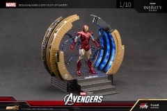 (With Light)Original 1/12 Scale Marvel MK6 Iron Man Cartoon Anime PVC Action Figure