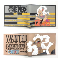 2 Styles One Piece Short Folding Purse PVC Anime Wallet