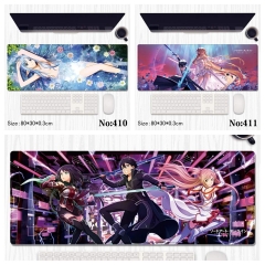 （80*30*0.3CM) 3 Styles Sword Art Online Cartoon Anime Mouse Pad