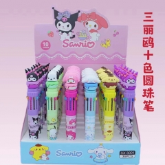 36PCS/SET Sanrio Kuromi Cinnamoroll Cartoon Pattern Anime Pen