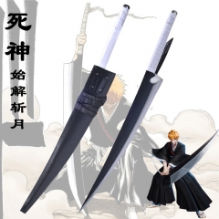 108cm Bleach Kurosaki Ichigo Katana Anime Alloy Sword Weapon