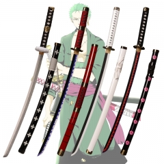 10 Styles 104cm One Piece Katana Anime Wooden Sword Weapon