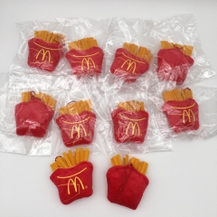 10PCS/SET 8CM Fries Cute Anime Plush Toy Pendant