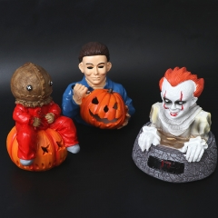 （With Light）8-12CM 3 Styles Halloween Horrible Movie Anime Resin Figure Toy