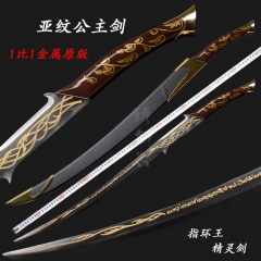 100cm The Lord of the Rings Katana Anime Alloy Sword Weapon