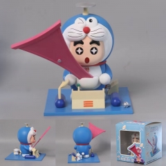 14CM Doraemon Crayon Shin-chan Anime PVC Figure Toy Doll