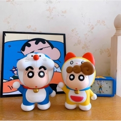 2 Styles 10CM Doraemon Crayon Shin-chan Cartoon Anime PVC Figure