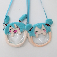 23*23*5CM Hatsune Miku Anime Plush Bag