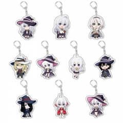 10 Styles Wandering Witch: The Journey of Elaina Cartoon Anime Acrylic Keychain