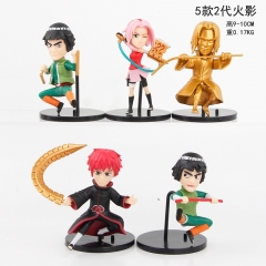 9-10CM 5PCS/SET N21# Naruto Cosplay Cartoon Anime PVC Figure