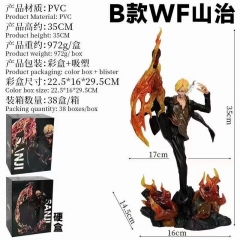 35CM One Piece Sanji Cartoon PVC Anime Figure Toy