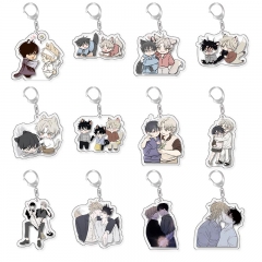 12 Styles Seaside Night Cartoon Anime Acrylic Keychain