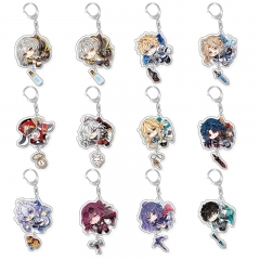 12 Styles Honkai: Star Rail Cartoon Anime Acrylic Keychain