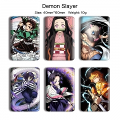 18 Styles Demon Slayer: Kimetsu no Yaiba Cartoon Anime Tinplate Badge Pin Brooch