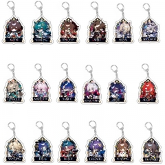 18 Styles Honkai: Star Rail Cartoon Anime Acrylic Keychain