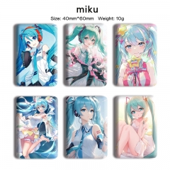 24 Styles Hatsune Miku Cartoon Anime Tinplate Badge Pin Brooch