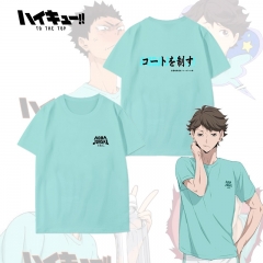 Haikyuu Cartoon Character Anime Cotton T Shirt