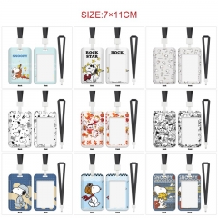 14 Styles Snoopy Cartoon Pattern Anime Card Holder Bag