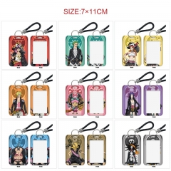 11 Styles One Piece Cartoon Pattern Anime Card Holder Bag Keychain