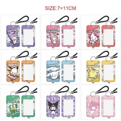 29 Styles Sanrio Cartoon Pattern Anime Card Holder Bag Keychain