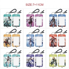 17 Styles Honkai: Star Rail Cartoon Pattern Anime Card Holder Bag Keychain