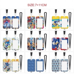 14 Styles Sonic the Hedgehog Cartoon Pattern Anime Card Holder Bag