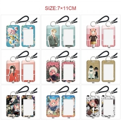 11 Styles SPY×FAMILY Cartoon Pattern Anime Card Holder Bag Keychain