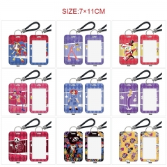 11 Styles The Amazing Digital Circus Cartoon Pattern Anime Card Holder Bag Keychain