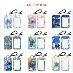 41 Styles Lilo & Stitch Cartoon Pattern Anime Card Holder Bag Keychain