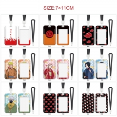 11 Styles Naruto Cartoon Pattern Anime Card Holder Bag