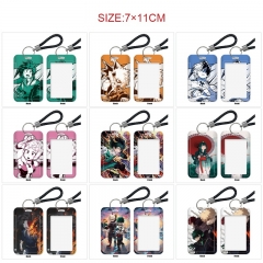 14 Styles My Hero Academia Cartoon Pattern Anime Card Holder Bag Keychain