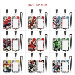 17 Styles Superhero Cartoon Pattern Anime Card Holder Bag